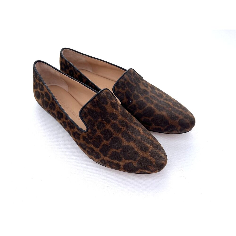 Veronica Beard Griffin Leopard Print Suede Loafers Women's Size 5M - Picture 2 of 10